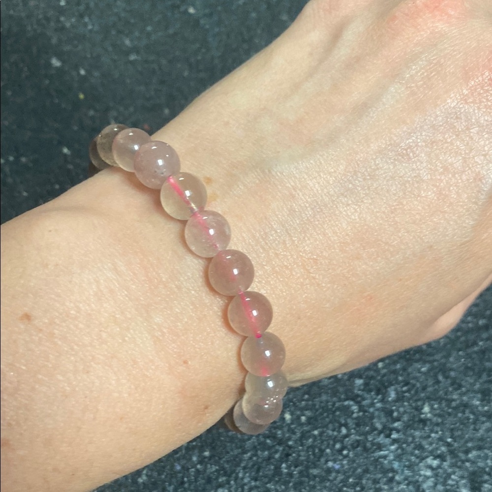 Stone  Pink Beaded Bracelet